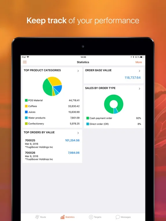 AFS Retail Execution 7.2 iPad  स्क्रीनशॉट